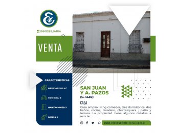 VENTA - San Juan y A. Pazos (c. 1430)