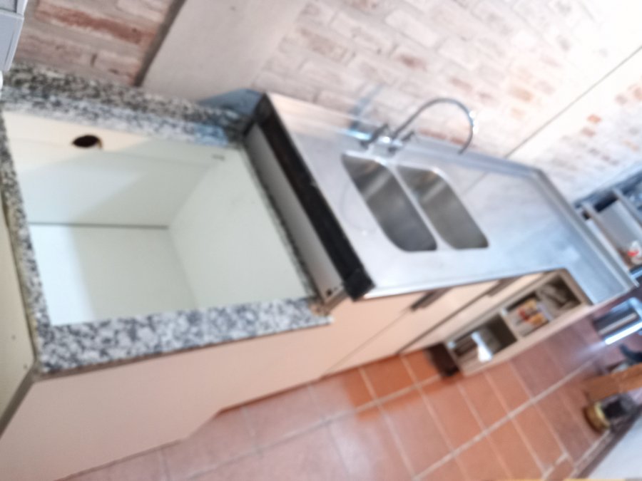 Mueble Johnson y Acero mesada doble bacha, mueble de guardad